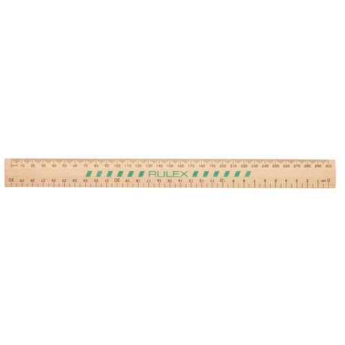 Rulex Wooden Ruler 30cm Unpolished_2